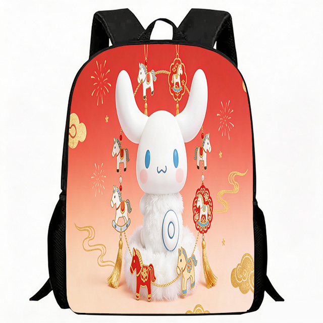 Interior Design Years Of School - Kids Bag Festive Puppy Ornament Print