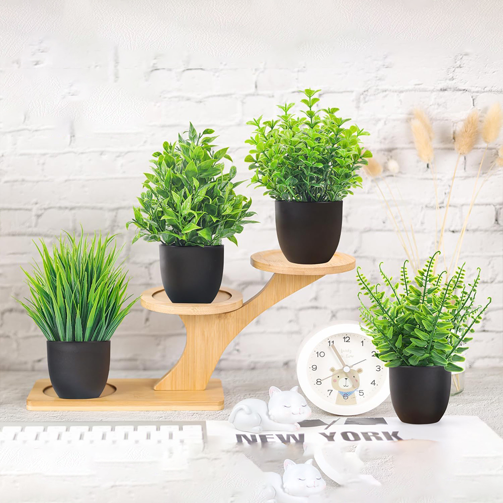 4 Packs Fake Plants Artificial - Interior Design Office recension och pris