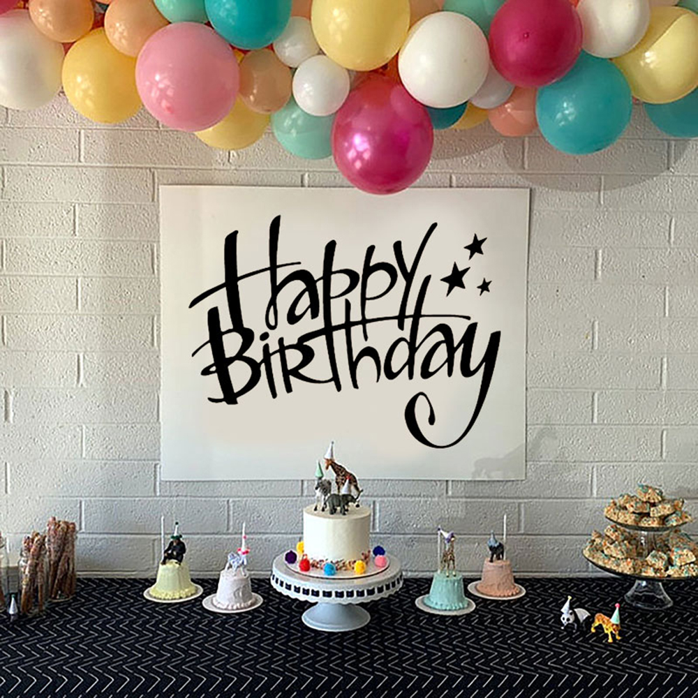 Happy Birthday Lettering Stars - Interior Design Years Of School recension och pris