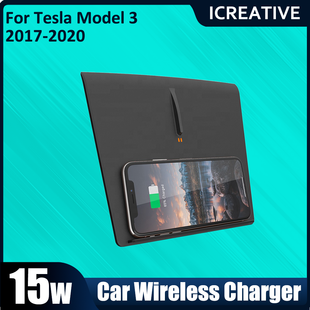 15W Wireless Charger For Tesla - Interior Design Mockup recension och pris