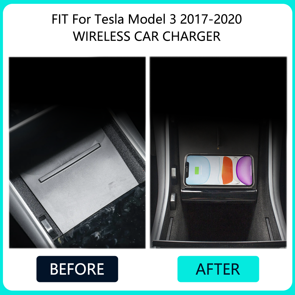 15W Wireless Charger For Tesla - Interior Design Mockup recension och pris