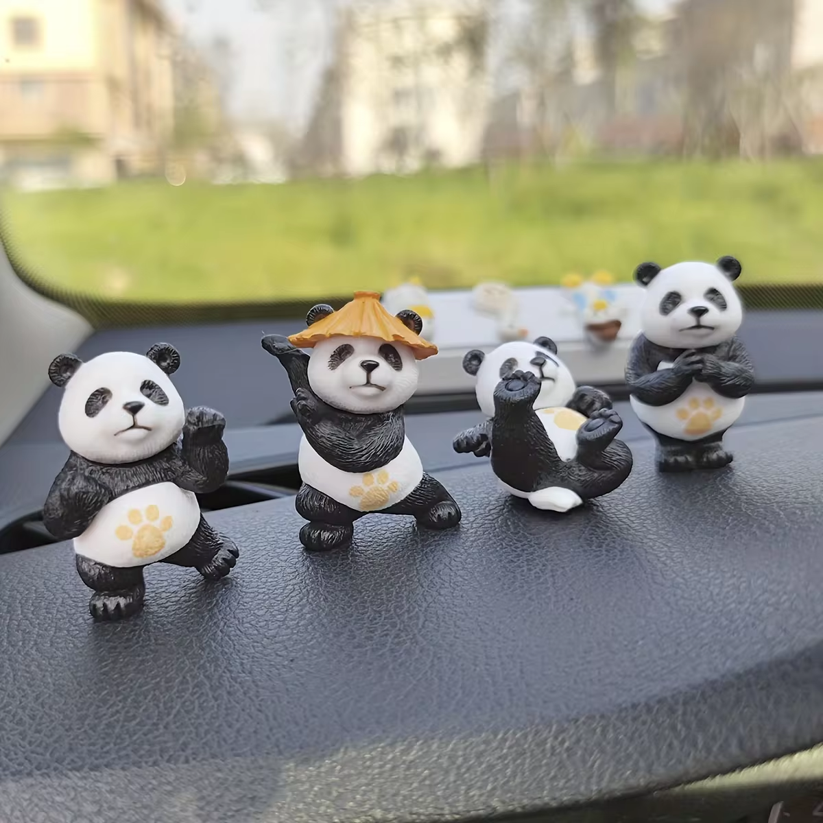 4pcs/set Panda Design Car Orna - Interior Design Years Of School recension och pris