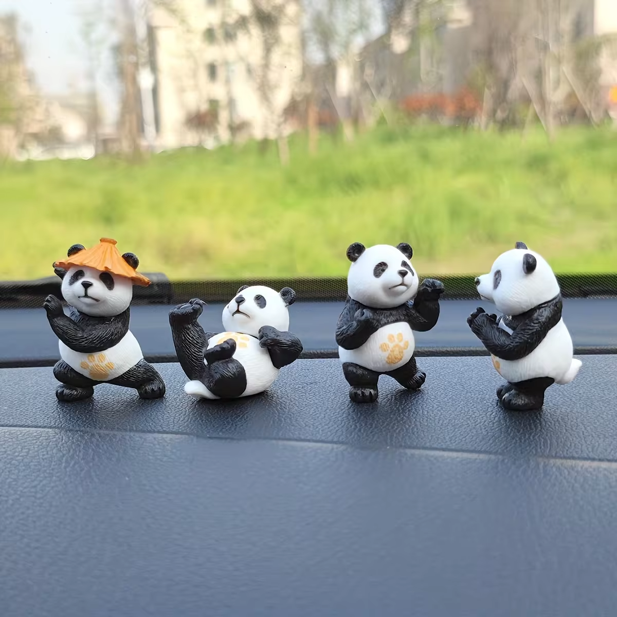4pcs/set Panda Design Car Orna - Interior Design Years Of School recension och pris