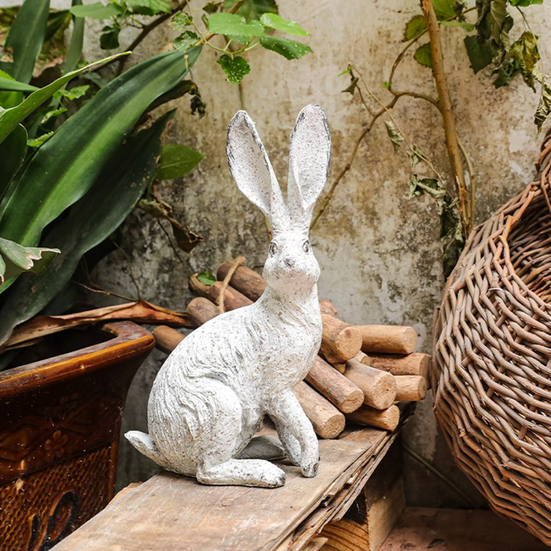 2Pcs Garden Statues Rabbit Sta - Interior Design Office recension och pris