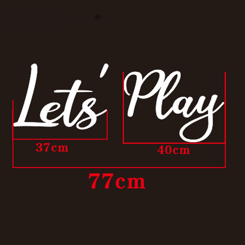 Let's PLAY Wall Sign - Childre - Interior Design Years Of School recension och pris