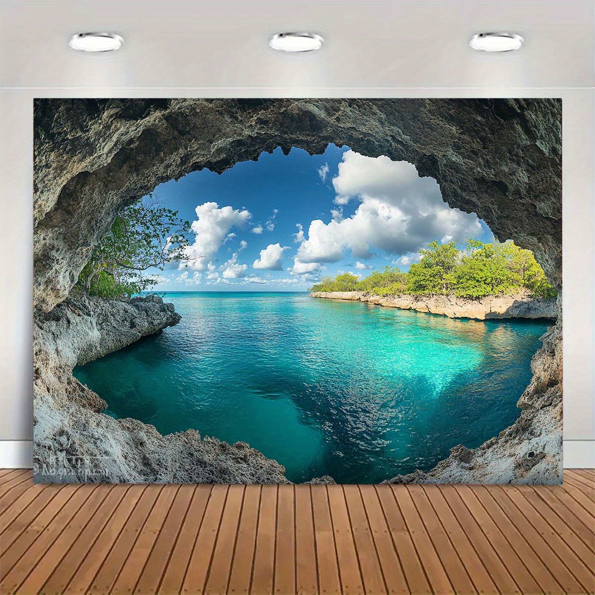 1pc Beach Blue Sky Tapestry -  - Interior Design Years Of School recension och pris